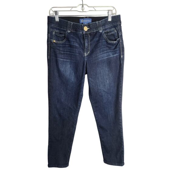 Democracy Ab Solution Dark Wash jeans sz 10 slim fit slimming tummy control - Picture 1 of 9
